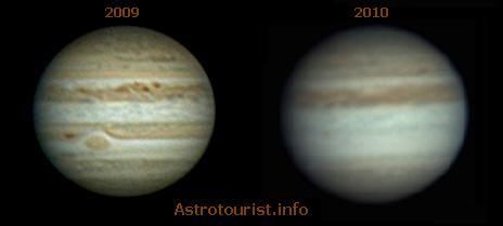 Исчезновение полос на Юпитере